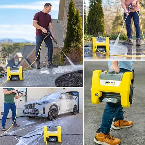 Kärcher Pressure Washer K1800PS Cube, CETA Certified, 3 Spray Nozzles, Detergent Tank, for Cars, Driveways, Siding, Patios, 1.2 max. GPM 6