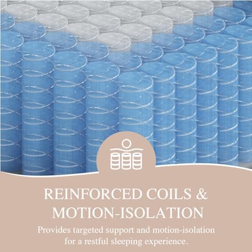 Sleepmax Extra Firm Queen Mattress 12 Inch - Hotel-Collection Hybrid Mattress Extra Support - Pain Relief Bed in a Box for Back & Side Sleepers - Fiberglass-Free, CertiPUR-US Certified, 365-Trial 5