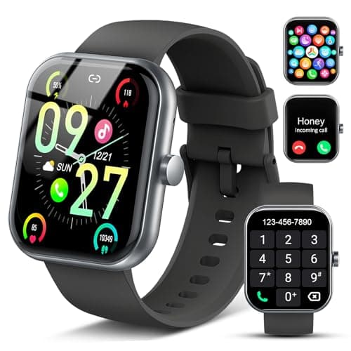 Smart Watch for Men Women (Answer/Make Call), 2025 1.83" HD Touchscreen Fitness Tracker, 110+ Sport Modes, Fitness Watch with Heart Rate/Sleep Monitor/Step, IP68 Waterproof Smartwatch for Android iOS