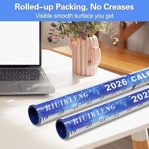 32" x 48" 2026 Wall Calendar Erasable Starry Sky, Wet & Dry Erase Large Laminated Annual Yearly Planner - 12 Month Horizontal/Vertical Calendar January to December for Easy Planning, Organizing 5