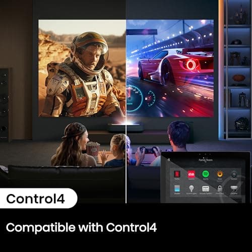 Hisense PL2, Ultra Short Throw Home Theater Laser Projector, 80” – 150”, 4K UHD, 2,700 Lumens, 3000:1 Contrast, Dolby Vision & Atmos, 3D, Google TV, WIFI 6E 15