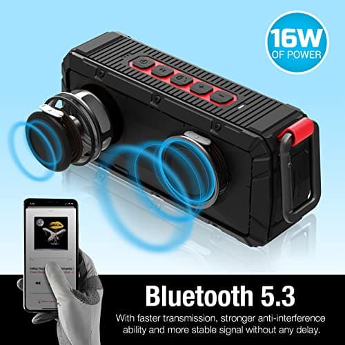 Pro Portable Magnetic Bluetooth Golf Speaker Wireless Waterproof IPX6/Shockproof 3rd Generation Magnetic Golf Speakers for Golf Cart 24Hour Battery Golf Accessories Golf Gifts(TWS & SD Card function) 8