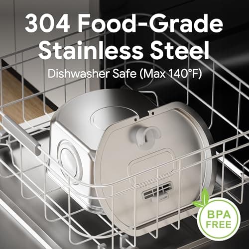 Cat Water Fountain Stainless Steel: 108oz/3.2L Cat Fountain for Drinking - Pet Water Fountain Inside - Automatic Dog Watering Dispenser Bowl - Pet Feeding & Watering Supplies - Water Level Window 2