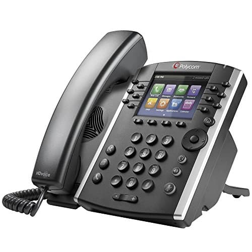 VVX 411 12-Line IP Phone Gigabit PoE (Renewed)