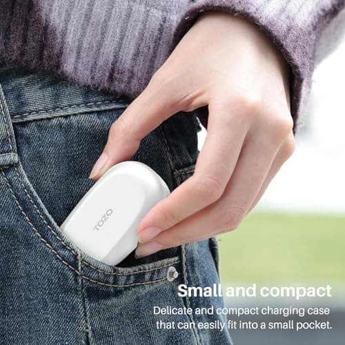 TOZO A1 Wireless Earbuds Bluetooth 5.3 Light-Weight in Ear IPX5 Waterproof Headphones 2 Mic for AI Calls, Immersive Premium Sound Bass Headset with Charging Case, 32 Presets EQ Customization via App 9