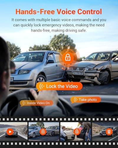 Vantrue S1 Pro AI Dash Cam Front and Rear, Dual 1440P Dash Camera w/2.7K, STARVIS 2, HDR Night Vision, 5G WiFi, 60FPS, GPS, Voice Control,24/7 Parking Mode, Support 1TB Max 7