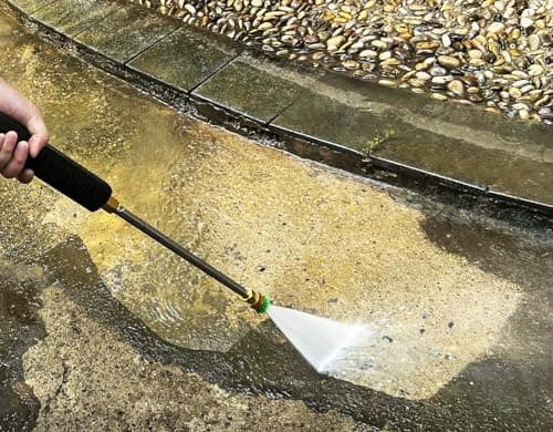 YAMATIC Pressure Washer Gun and Hose Kit, 25 FT Kink Resistant Power Washer Hose and Wand, 3/8" Swivel Quick Connector & M22-14mm Fitting Replacement for Ryobi, Simpson, Craftsman 7