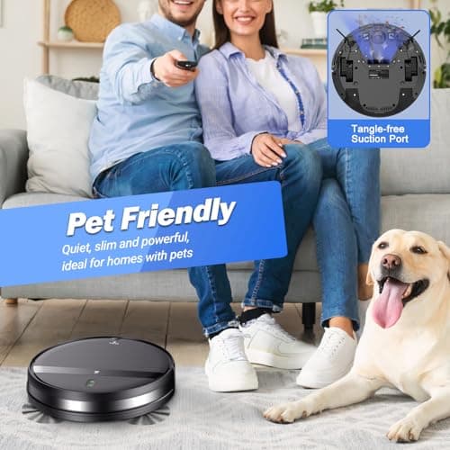 Kilgone Robot Vacuum and Mop Combo with Smart 3D Avoidance | Hands-Free Cleaning on Hard Floors & Carpets | Powerful Suction & Tangle-Free for Pet Hair | App/Wi-Fi/Alexa Control, Self-Charging 5