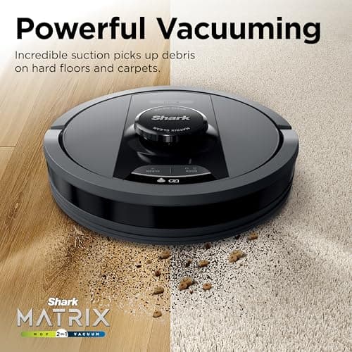 Shark R-RV2400WS Matrix No Spots Missed, Bagless 30-Day Capacity, Precision Home Mapping Self-Empty Robot Vacuum & Mop - Certified Refurbished 5