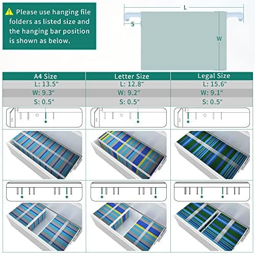 YITAHOME 4 Drawer Metal Lateral Filing Cabinet, Stainless Steel Wide Lateral File Cabinet with Lock for Legal/Letter A4 Size, Assembly Required, Office Organizer Storage Cabinet, White 7