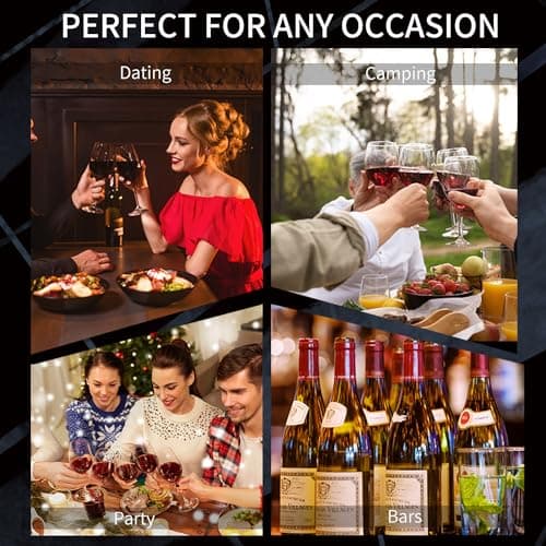 SANMAS Rechargeable Electric Wine Bottle Opener Set - Automatic Corkscrew with Foil Cutter, Wine Stopper & Aerator Pourer - Ideal Gift for Wine Lovers 8