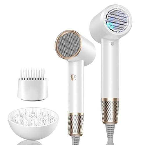 Hair Dryer Fast Dry Professional Ionic Hairdryer, Super Compact & Lightweight with Even Heat Anti-Static, Frizz-Control, Quick Drying, Energy Saving, Hairdryers for Women & Man 2