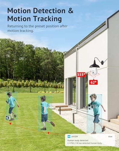 LaView 4MP Bulb Security Camera 2.4GHz,360° 2K Security Cameras Wireless Outdoor Indoor Full Color Day and Night, Motion Detection, Audible Alarm, Easy Installation, Compatible with Alexa 7