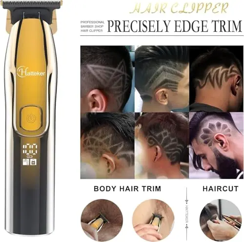 Hatteker Foil Shaver Bald Head Shaver Electric Shaver Razor for Men Precision Trimmer Beard Clipper Triple Blades Waterproof Cordless 5