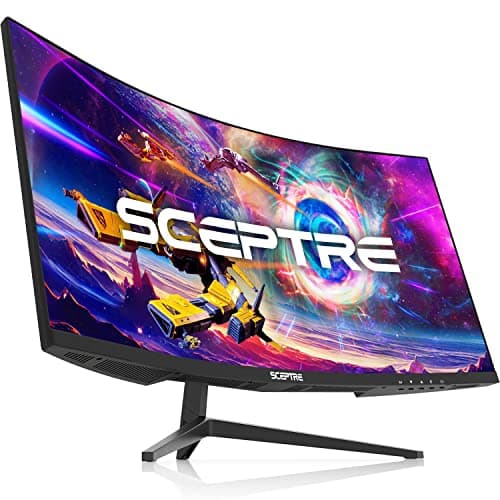 Sceptre 30-inch Curved Gaming Monitor 21:9 2560x1080 Ultra Wide/ Slim HDMI DisplayPort up to 200Hz Build-in Speakers, Metal Black (C305B-200UN1) 5