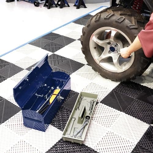 TCE ATB101U-1 Torin Portable Steel Tool Box: 19" Hip Roof Style with Metal Latch Closure and Removable Storage Tray, Blue 5