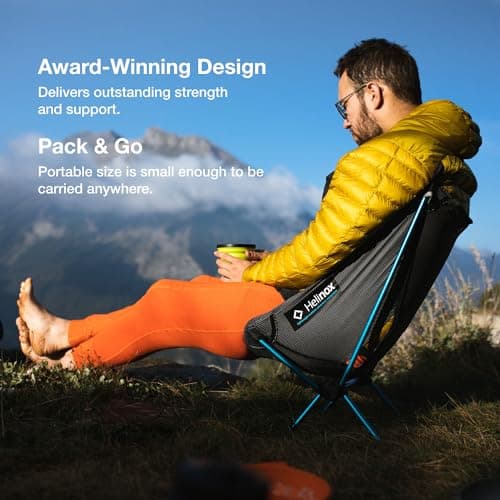Helinox Chair Zero Ultralight Compact Camping Chair Grey, 1.1lbs Outdoor Chairs, Folding Chairs for Outside, Hiking, Backpacking, Camping, Adventures 6