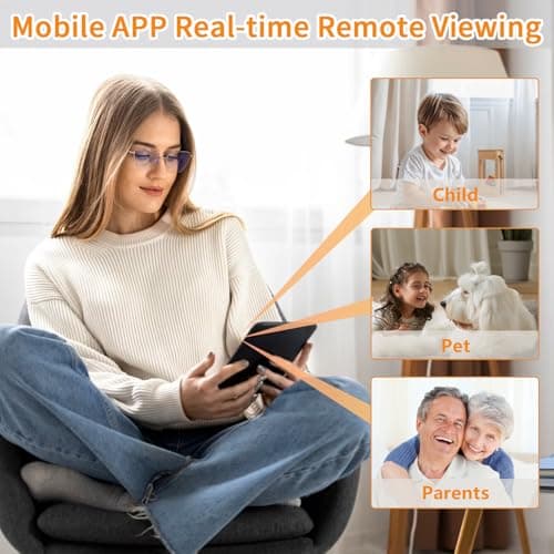 FJJVFF Mini Spy Camera - WiFi Hidden Camera - 1080P Home Security Cam - Nanny Cam - Portable Tiny Camera, Real-time Videotaping and Motion Detection, for Pet/Interior/Household Surveillance 7