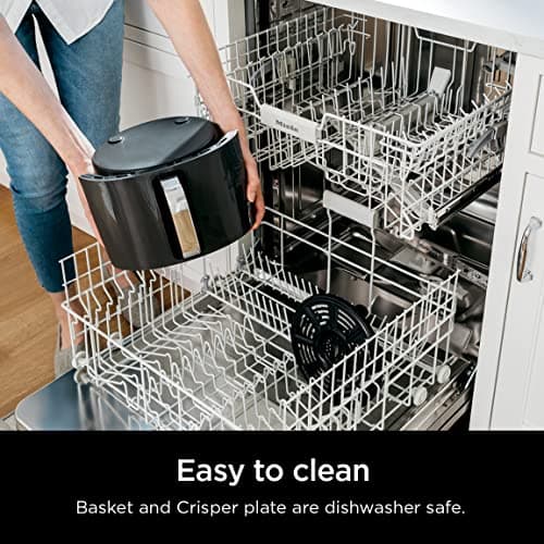 Ninja | XL Single Basket Air Fryer | 5.5 QT Capacity fits 3lbs of Wings | 5-in-1Air Fry, Roast, Bake,Reheat & Dehydrate |Dishwasher Safe Parts & Recipe Guide | Grey |AF150AMZ 8