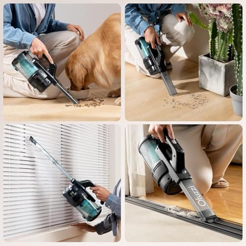 Ofuzzi H9 Pro Handheld Vacuum Cleaner, Extra-Long Crevice Tool, 40AW/13kPa Surging Suction, LED- Display&Light, Up to 30 Mins Runtime, Portable Vacuum for Home Cleaning, Black 8