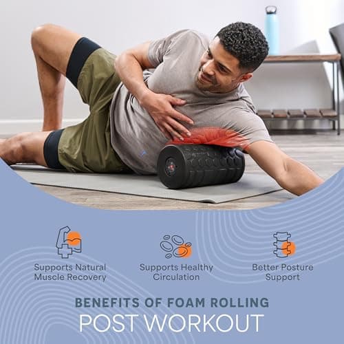 LifePro 4 Speed Vibrating Foam Roller for Physical Therapy & Exercise - High-Intensity Vibrating Roller for Muscle Recovery & Pliability Training - Back Roller for Deep & Gentle Trigger Point Therapy 5