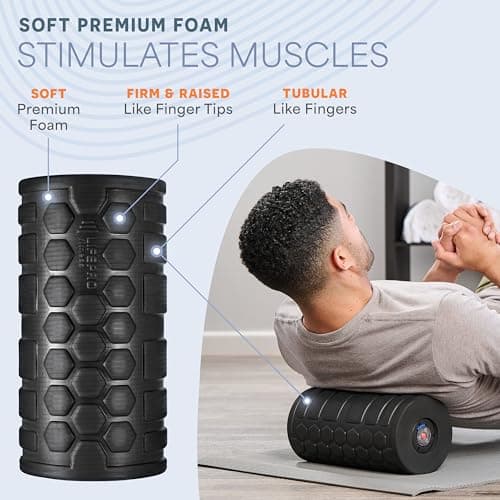 LifePro 4 Speed Vibrating Foam Roller for Physical Therapy & Exercise - High-Intensity Vibrating Roller for Muscle Recovery & Pliability Training - Back Roller for Deep & Gentle Trigger Point Therapy 3