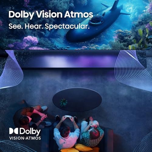 Hisense 50" E6 Cinema Series Hi-QLED 4K UHD Smart Fire TV (50E6QF, 2025 Model) - AI Light Sensor, Dolby Vision · Atmos, Voice Remote with Alexa, Motion Rate 120, HDR 10+ Adaptive, Game Mode Plus 7