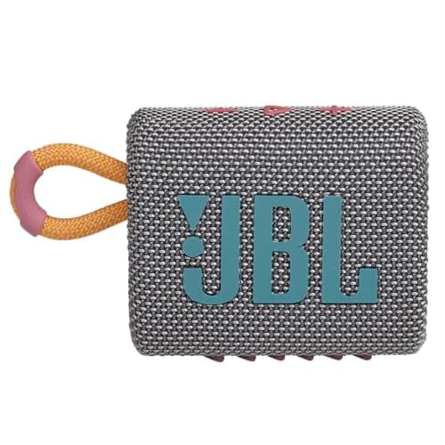 JBL Go 3 - Portable Mini Bluetooth Speaker, big audio and punchy bass, IP67 waterproof and dustproof, 5 hours of playtime, speaker for home, outdoor and travel (Grey) 6