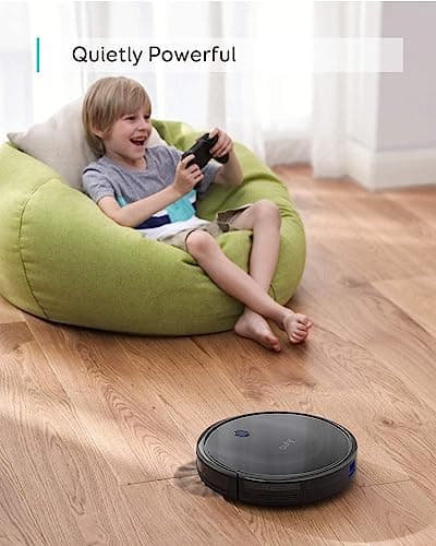 eufy Robot Vacuum 11S MAX, Super Thin, Powerful Suction, Quiet, Self-Charging Robotic Vacuum Cleaner, Cleans Hard Floors to Medium-Pile Carpets, Black 6