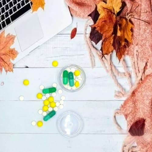 HaiSea Weekly Travel Pill Planner-Monthly Pill Organizer, Daily Month Pill Box-Separate AM/PM Compartments Colors Vary 9