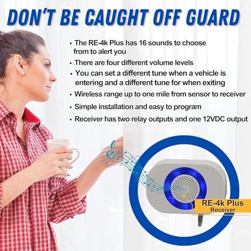 Dakota Alert Long Range Driveway Alarm Motion Detector - DCMA-4k Plus One Mile Wireless Range Alarm System - DCMT-4000 Transmitter & RE-4k Plus Receiver-Use Outdoors, Driveways, Entrances & Backyards 7