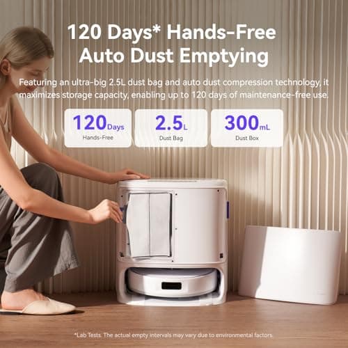 NARWAL Freo X10 Pro Robot Vacuum and Mop Combo, 11,000Pa Suction, DualFlow Tangle-Free System, MopExtend Edge Cleaning, Self-Emptying, Auto Mop Wash & Dry, LiDAR Navigation, for Pet Hair & Hard Floors 9