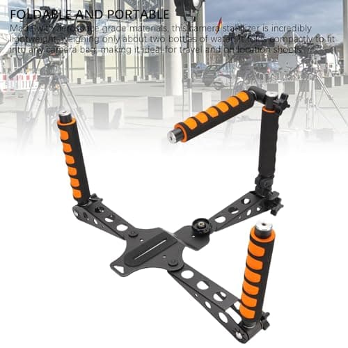Universal Shoulder Rig Kit, Camera Shoulder Mount Kit for DSLR Video Camcorder Stabilizer with Adjustable Height Handle, Foldable, Aluminum Alloy Frame 5