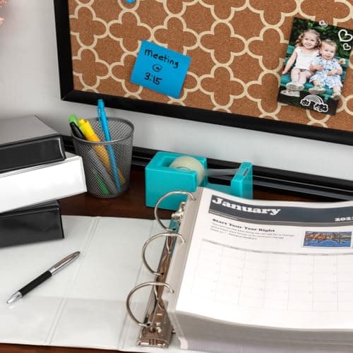 Samsill Durable 4 inch 3 Ring Binder, D Ring Binder, 100% Recycled Chipboard, White, 2 Pack 8