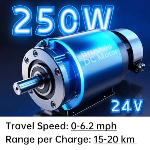 Four-Wheel Electric Mobility Scooter, Foldable Mobility Scooter, with a Load Capacity of 300 pounds, Suitable for Adults and The Elderly, Equipped with LED Lights (red) 6