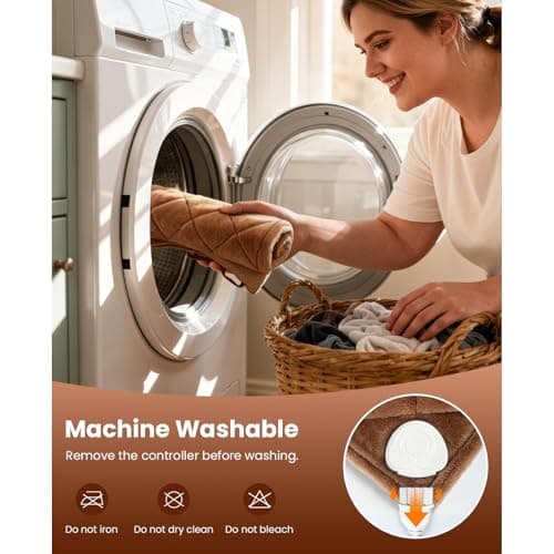 BOB AND BRAD Far Infrared Heating Pad, FSA-HSA Eligible Weighted Electric Heat Pad for Back, Period Cramps & Muscle Pain, 6 Heat Levels, Adjustable Belt, Auto-Off & Moist Heat Therapy, Large 12x24 8