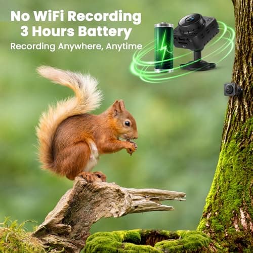 Shibet Hidden Camera, Nanny Cam Wireless, 2K Mini Security Camera WiFi/No WiFi Use, Free Cloud & SD Storage, Nanny/Pet/Baby Monitor with Magnetic Mount - 2025 Upgraded 6