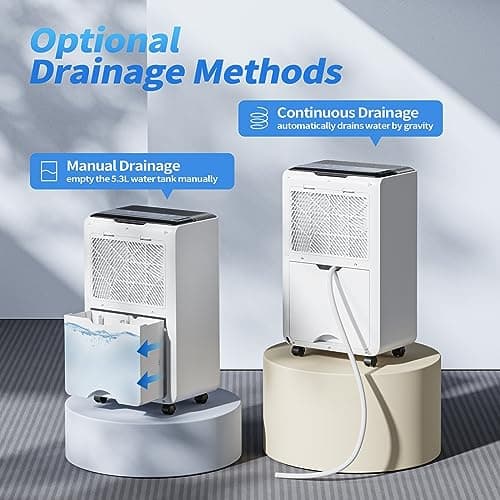 AIRPLUS Dehumidifier for Basement - 4,500 Sq. Ft. 70 Pints, Multifunctional Dehumidifier with Drain Hose & Auto Shut-Off Function, Powerful Dehumidifiers for Home(AP2103) 7