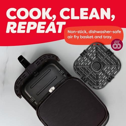 Instant Pot Vortex 6QT XL Air Fryer, 4-in-1 Functions that Crisps, Roasts, Reheats, Bakes for Quick Easy Meals, 100+ In-App Recipes, is Dishwasher-Safe, from the Makers of Instant Pot, Black 8