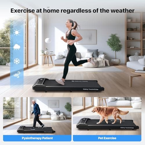 Mobvoi Smart AI Treadmill Ultra/SE Walking Pad Treadmills Under Desk Running Machine Compact Portable TicSports APP for Home Office 265 LBS (Mobvoi Walking Pad Treadmill Edge) 8