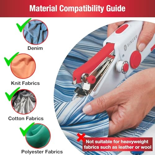 SINGER Stitch Sew Quick Portable Mending Machine - Single Thread Machine for Quick Repairs 8