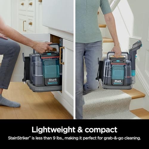 Shark StainStriker Portable Carpet, Upholstery & Area Rug Cleaner, XL Tool & Self-Cleaning, Stain & Odor Remover, Perfect for Car Interior with 3 Cleaning Tools & Solution, PX225BRN, Royal Purple 8