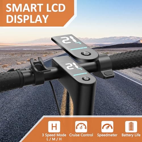 Qlaway 10" 500W Double Shock Sbsorption E Scooter for Adults 22 MPH Sport Escooter, Electric Scooter Up to 22 Miles Range, Bearing 265 LBS/APP Control-Red 6