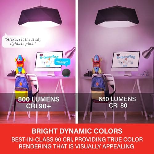 Sengled Matter LED Smart Light Bulb (A19), Multicolor, Compatible with Alexa, 60W Equivalent, 800LM, Instant Pairing, 1-Pack 7