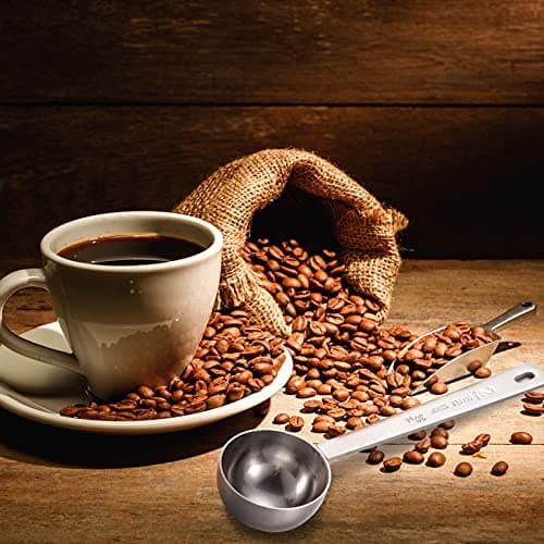 Geiserailie 4 Pcs 2 Tablespoon Scoops with Long Handle, 30 ml Stainless Steel Measuring Spoon for Coffee Milk Fruit Powder, Loose Tea Dry, Spice Jar, Cooking Baking, and Other Dry Goods 6