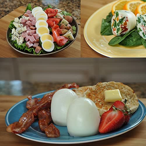 Egglettes Egg Cooker - Hard Boiled Eggs without the Shell, 4 Egg Cups 8