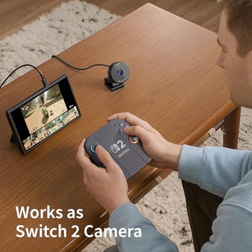 EMEET C950 1080P Webcam - USB Webcam with Microphone & Physical Privacy Cover, Auto Light Correction, Fixed Focus, USB Plug & Play, Ultra Web Cam w/ 70°View for Meeting/Online Classes/Zoom/YouTube 6