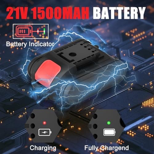 GardenJoy 20v Cordless Drill Set, Power Electric Kit Battery With Charger 30Nm 2-Speed 3/8" Keyless Chuck 24+1 Torque Drill Driver screwdriver Bits with LED Electric Work Light for Women DIY 8