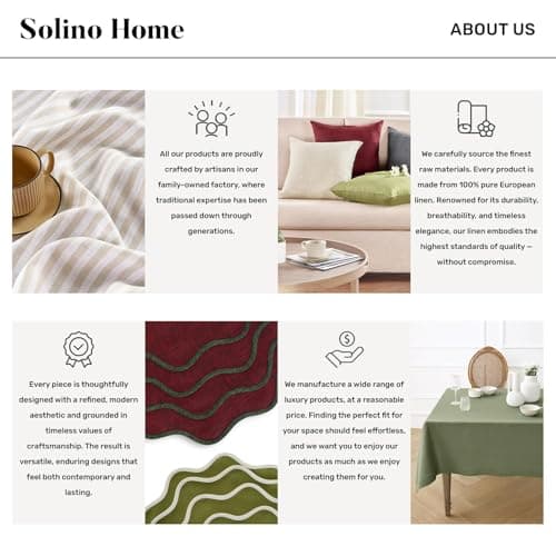 Solino Home Natural Linen Napkins Set of 4-100% Pure Linen Cloth Washable Dinner Napkins 20 x 20 Inch for Spring, Easter, Mothers Day - Fete 8