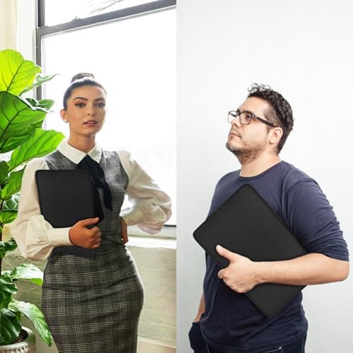 Laptop Case Sleeve 14 Inch, Shockproof Protective Traveling Computer Cover, Water Resistant Portable Laptop Carrying Bag Compatible for Lenovo, HP, Dell, Asus, MacBook Air/Pro, Black 7